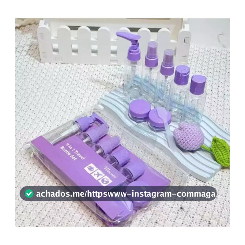 Kit com 10 Frascos para Viagem - Shampoo, Creme, Sabonete e Itens de Cuidados Pessoais