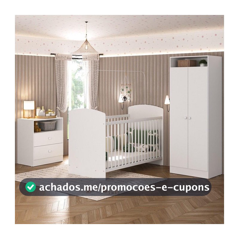 Quarto Infantil Completo Doçura Multimóveis Branco