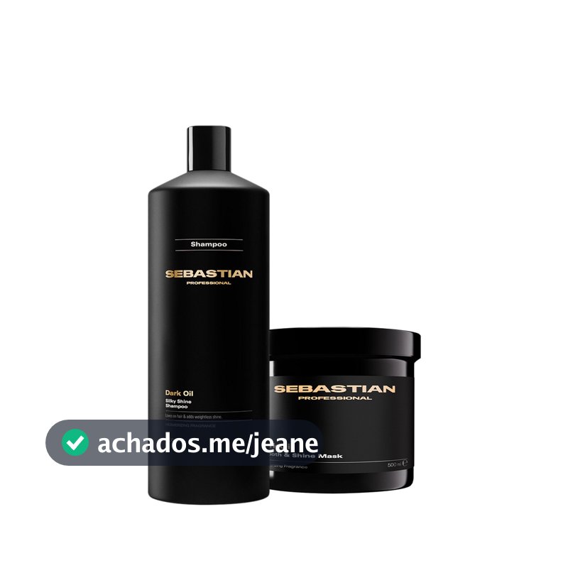 Kit Sebastian Professional Dark Oil - Shampoo Litro e Mask 500 (2 produtos)