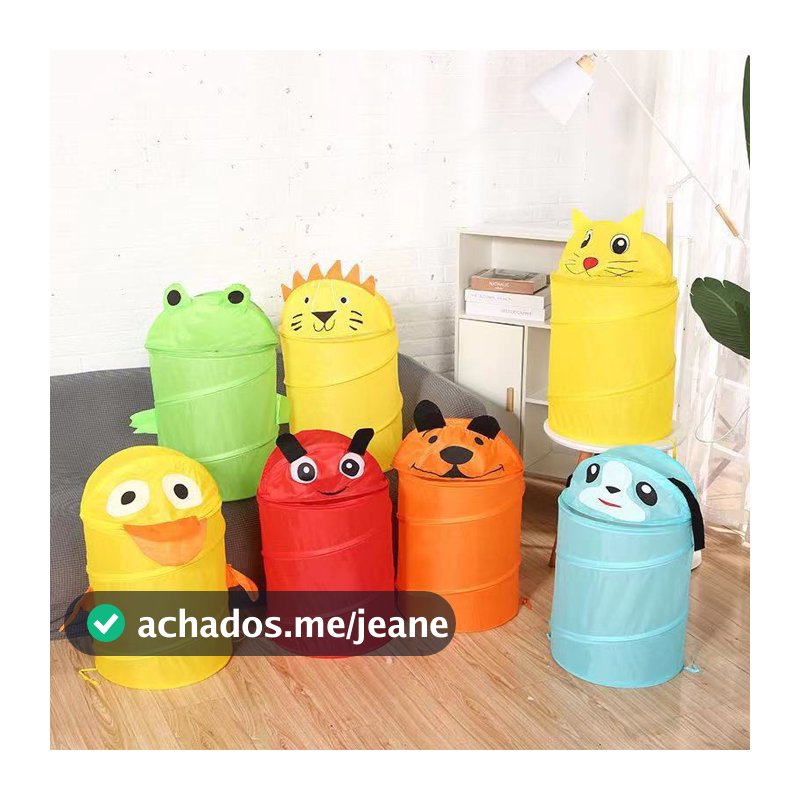 Cesto Organizador Dobrável Infantil Para Brinquedos