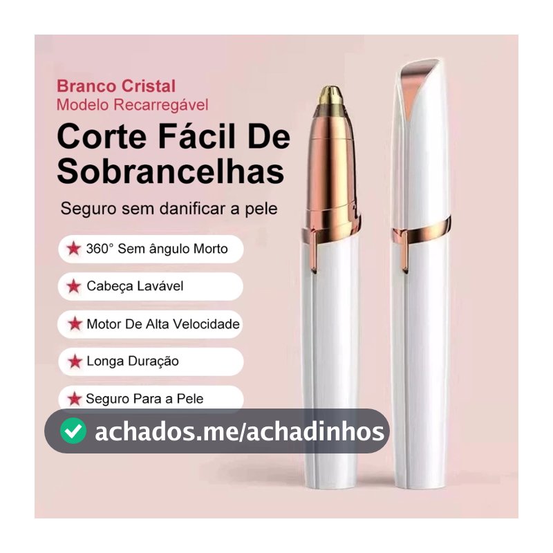 Depiladora Caneta Aparadora De Sobrancelha Rosto Portátil Elétrico Recarregável