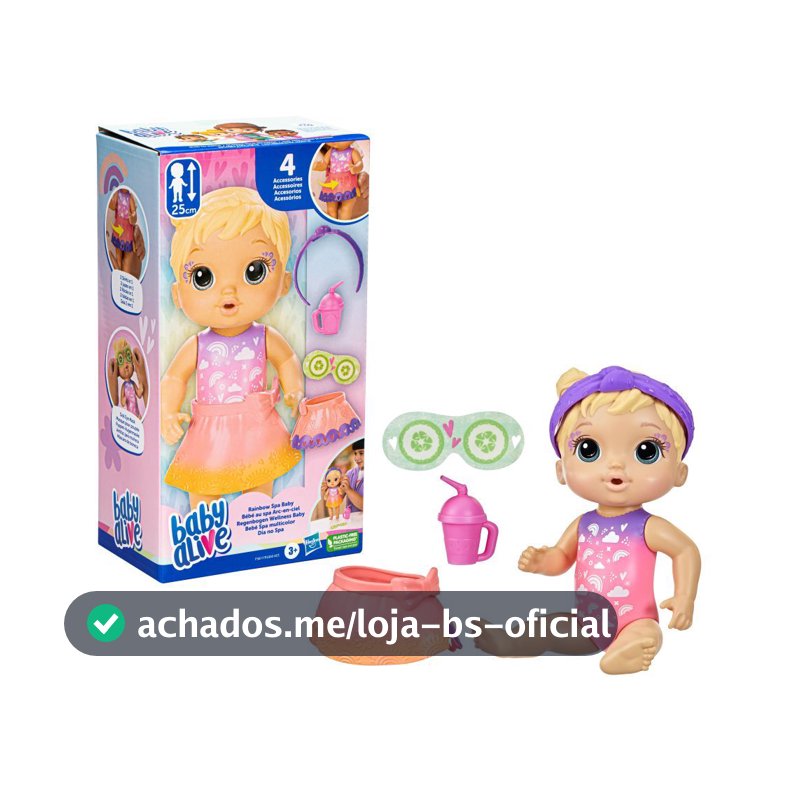 BONECA BABY ALIVE DIA NO SPA LOIRA - 25cm - HASBRO/F5617