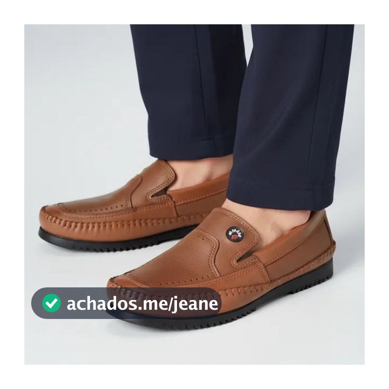Mocassim Drive Masculino Kipasso Couro Tradicional Confortavel