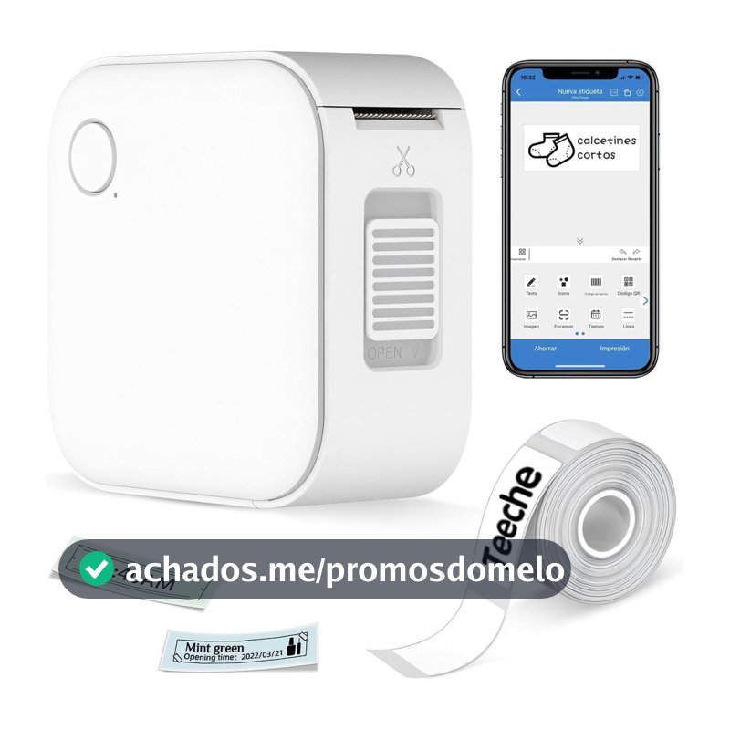 ilabel WP9529 Impressora de Etiquetas Inteligente Térmica Bluetooth Impressora sem Tinta para iOS Android  NIIMBOT D110