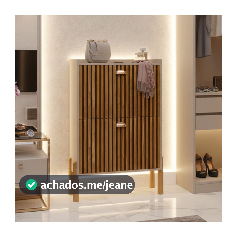 Sapateira Multiuso Organizador Calçados Hall Entrada Closet Lolla 12  Pares Sapato Organizadora