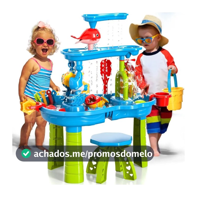 Mesa De Água Infantil Cachoeira Brinquedos Ao Ar Livre Múltiplas Formas Areia Praia Bandeja Verão Brinquedo Aquática