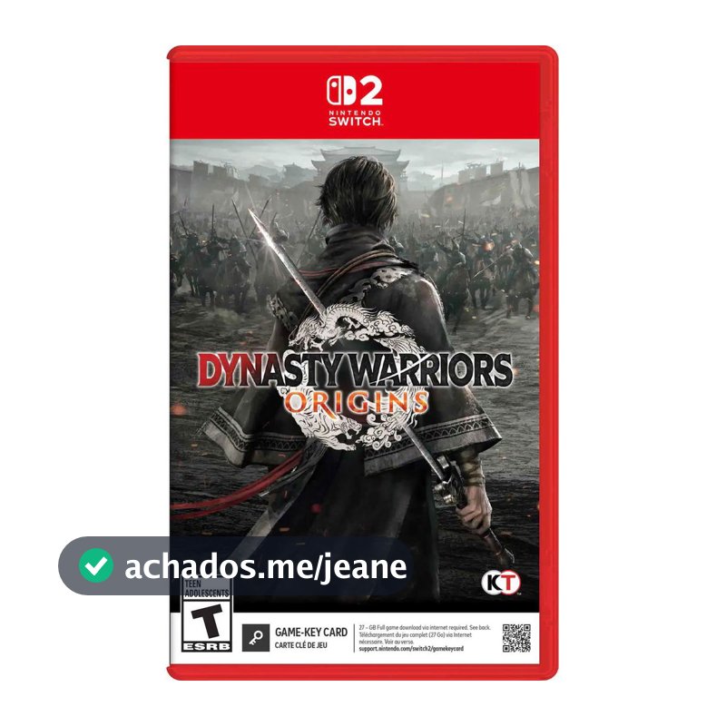 Dynasty Warriors Origins Switch 2 Midia Fisica