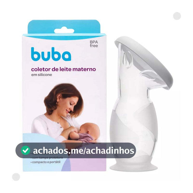 Coletor De Leite Materno Silicone 90 Ml - Buba
