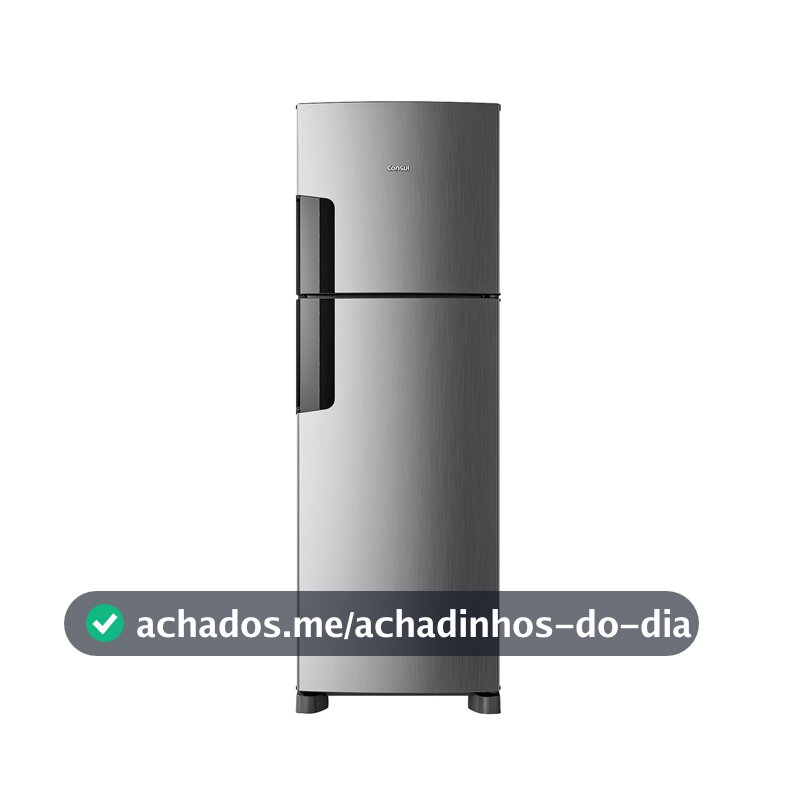 Geladeira Frost Free Duplex Consul 377 Litros cor Inox - CRM44MK