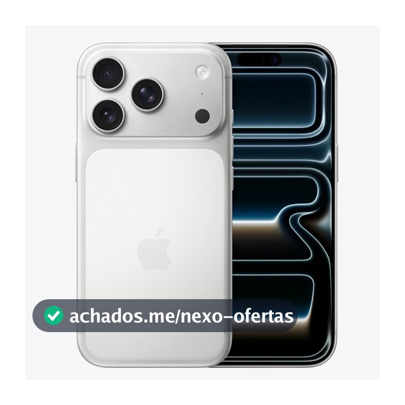 Celular Apple iPhone 17 Pro 256GB 512GB Prata Tela 6.3" Câmera 48MP Super Retina XDR 5G NFC
