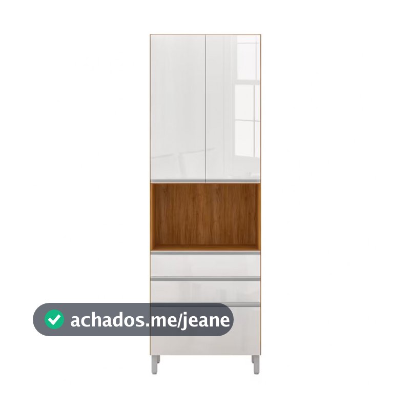 Paneleiro Amazonita com 3 Gavetas e 2 Portas Bartira