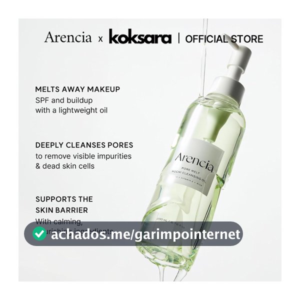 [OFFICIAL] Arencia Pore Melt Mochi Cleansing Oil 200ml