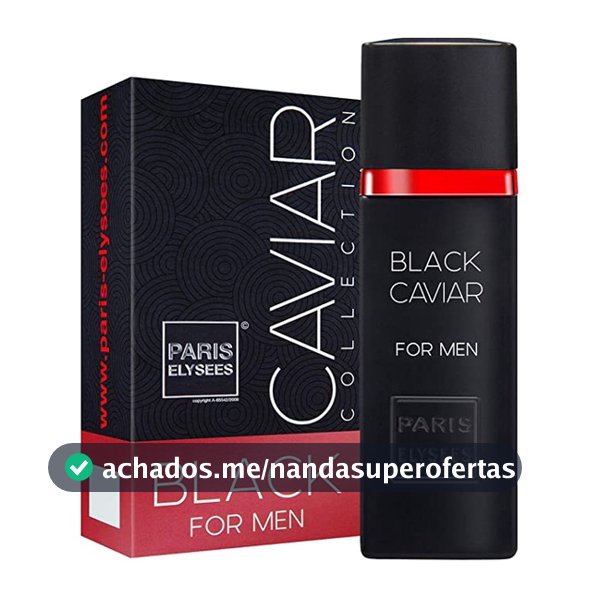 Perfume ORIGINAL Black Caviar 100 ml masculino Paris Elysses