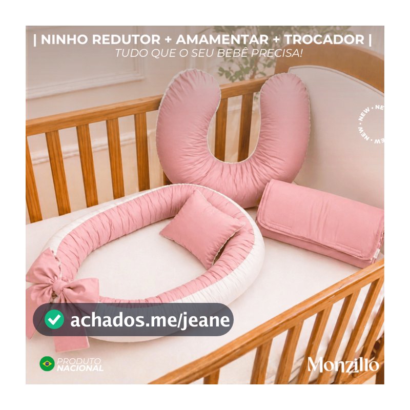 NINHO REDUTOR | ALMOFADA AMAMENTAÇÃO | TROCADOR PORTÁTIL DE BEBE | CORES LISAS