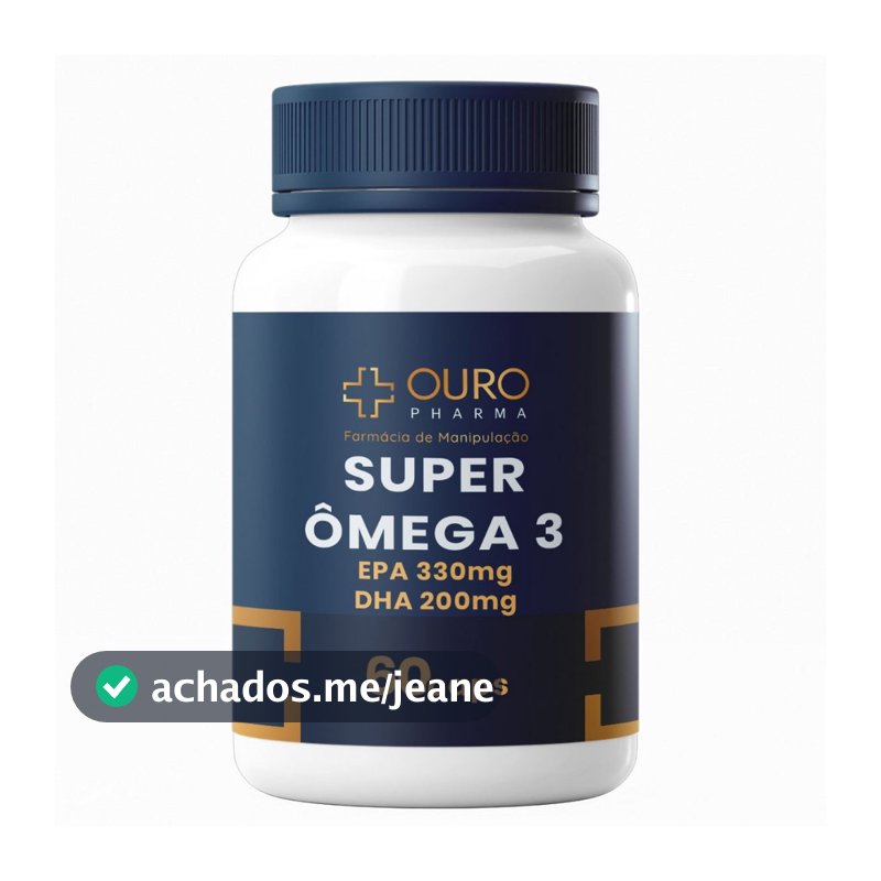 Super Ômega 3 Concentrado 1000mg EPA 330mg DHA 220mg 60, 120, 180 ou 240 Cápsulas