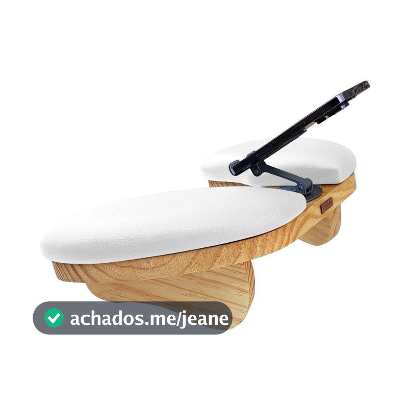 Suporte Apoio de Mão / Braço Delta Pro Rustic Para Manicure + Suporte de Celular Fixado Com Rotação 360° em Metal