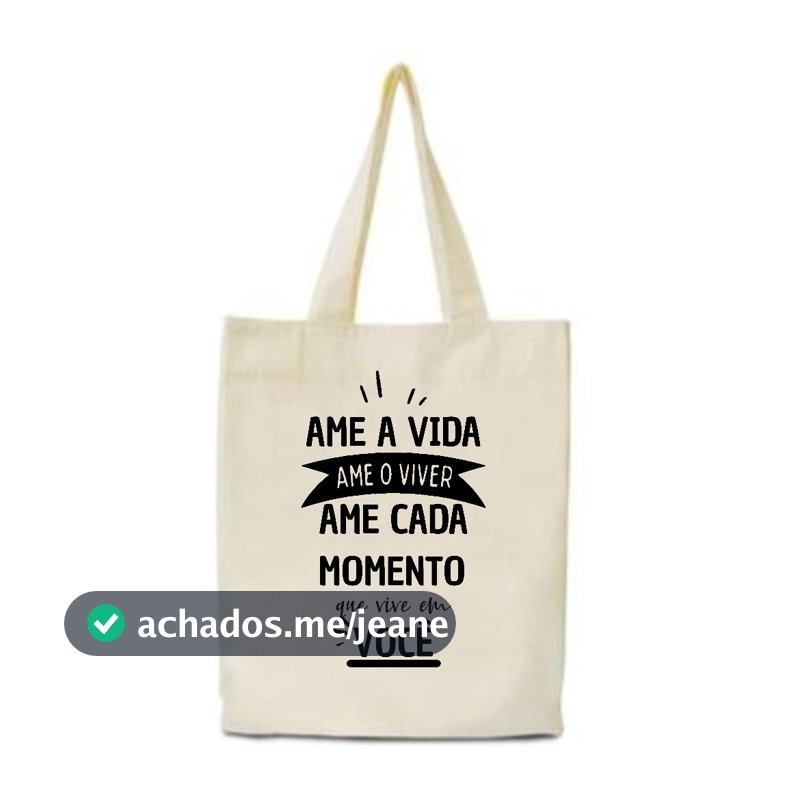 Kit 100 Sacolas Ecobag Algodão Cru 30x40 Silk 1 Cor 20x28 Lembrancinha Personalizada com Frases
