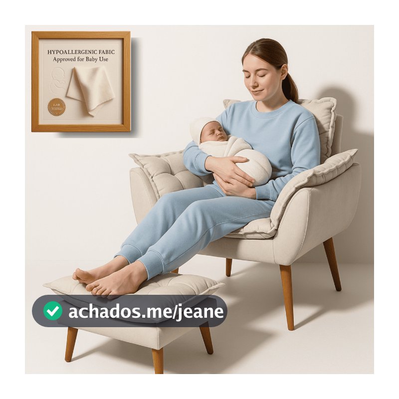 Poltrona De Amamentação Para Sala De Estar, Poltrona Decorativa Opala, Poltrona Confortável