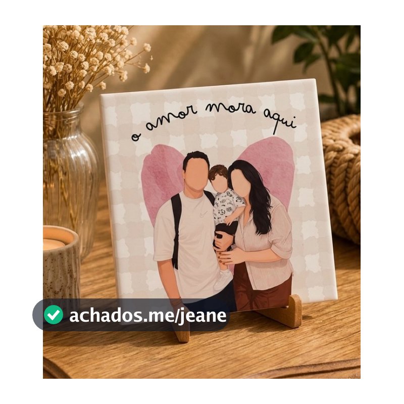 Azulejo personalizado com foto | dia dos namorados | dia das mães | dia dos pais