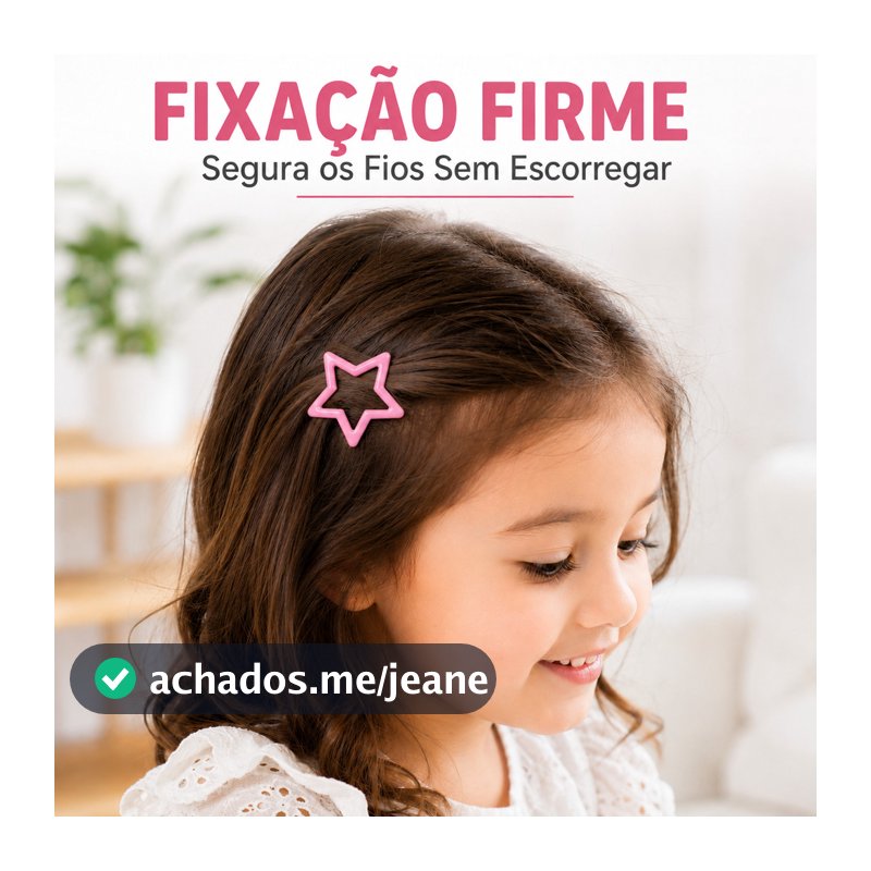 Kit Presilhas de Cabelo Estrela Coloridas para Meninas Crianças Grampos Fofo Infantil Acessório de Cabelo Y2K