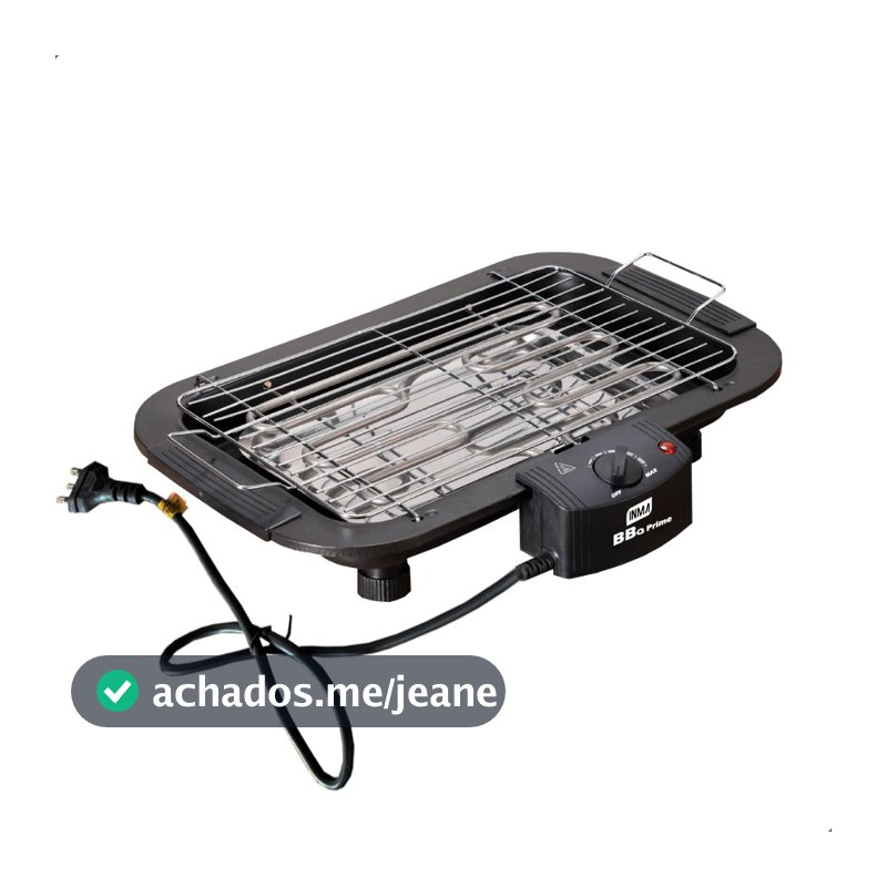 Churrasqueira Elétrica Portátil Sem Fumaça Gourmet Inox 1800W 2000w INMA Grelha Caminhoneiro