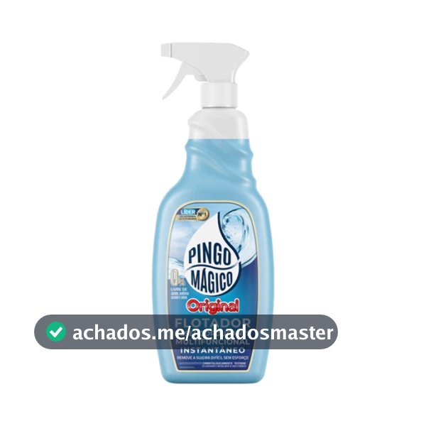 Pingo Mágico Original 500ml - Flotador para Limpeza Geral Sem Soda, Ácido, Cloro, Amonia