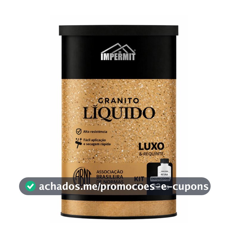 Granito liquido revestimento emalagem promoçional KIT 22kg IMPERMIT