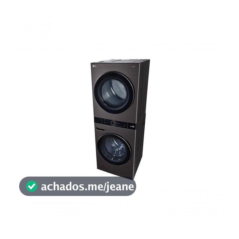 Lavadora Secadora Elétrica Smart LG WashTower 17kg AÇO ESC.  C/Inteligência Artificial