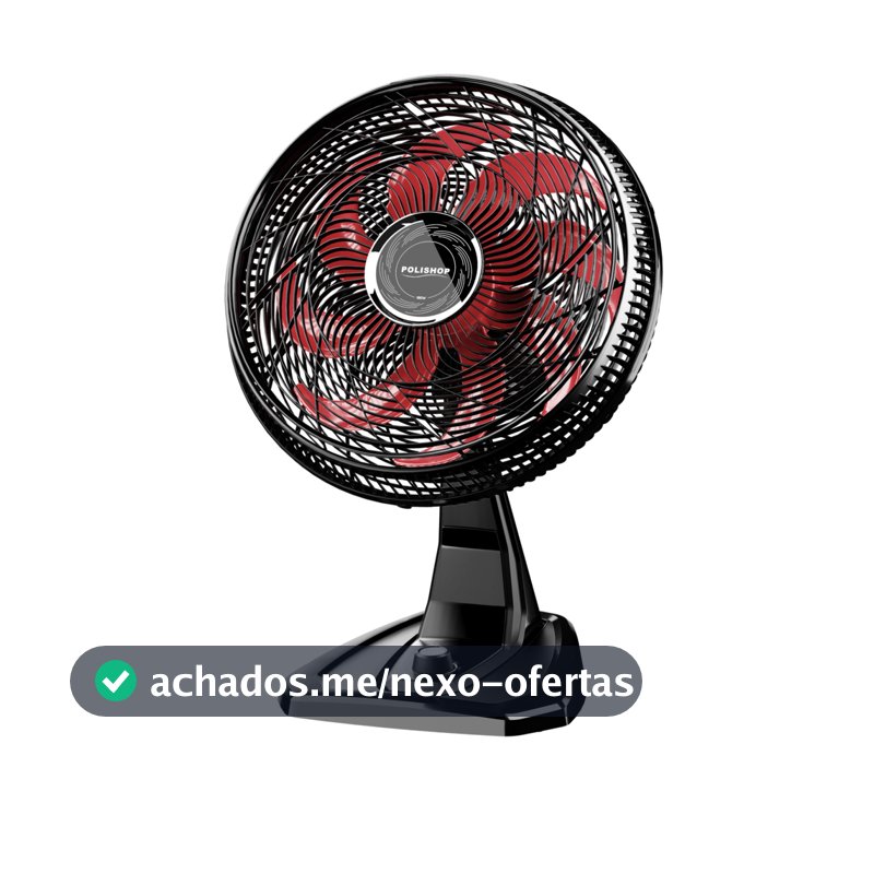 Ventilador de Mesa e Parede Silencioso Potente e Econômico 180W 8 Pás de 50cm POLISHOP