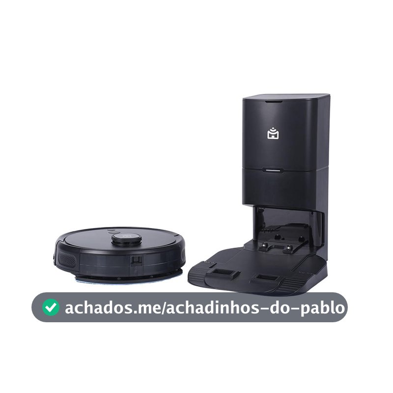Smart Robô Aspirador Wi-Fi Autolimpante PRA2000 Mapeamento a Laser, Aspira, Varre e Passa Pano