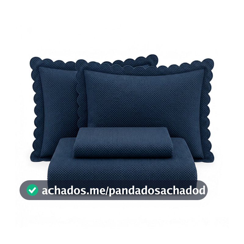 Colcha Cobre Leito Matelado Milão 150 Fios Luxo Ultrassônico 3 Peças Casa Dona