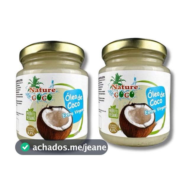 Kit com 2 unidades Óleo De Coco Extra Virgem 200ml - Nature Coco