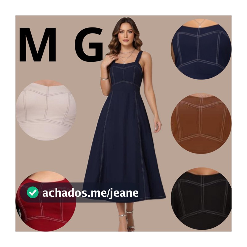 VESTIDO FEMENINO  MIDI LONGA EM TECIDO MARRANT TEXTURA PREMIUN ELEGANTE