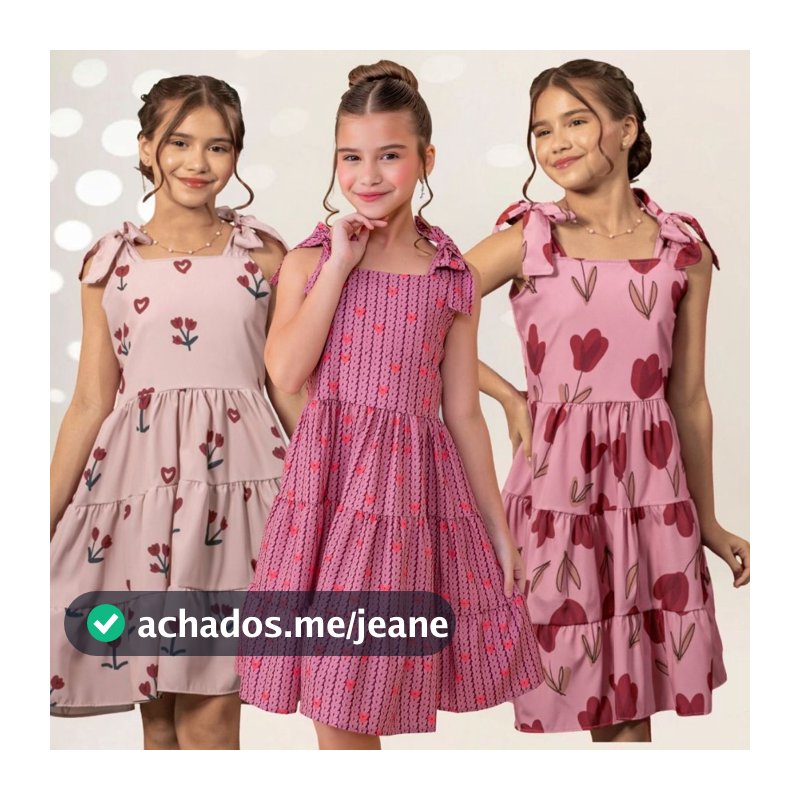 Vestido Feminino Juvenil Infantil Soltinho Menina Elegante Estampado Festa Floral Roupa Alça Bordô