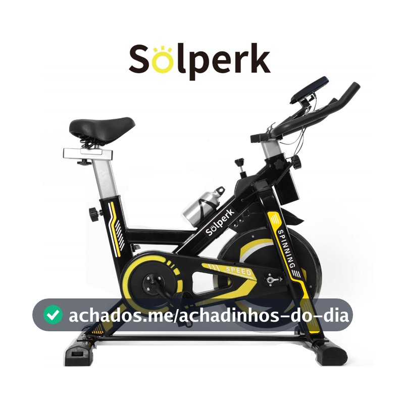 Solperk Bicicleta Spinning Profissional Ergométrica Silenciosa Bike Indoor Suporta até 120kg Para Casa