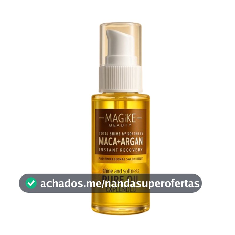 Óleo de Argan  50 ml Hidratação Profunda, Brilho Intenso e Fim do Frizz