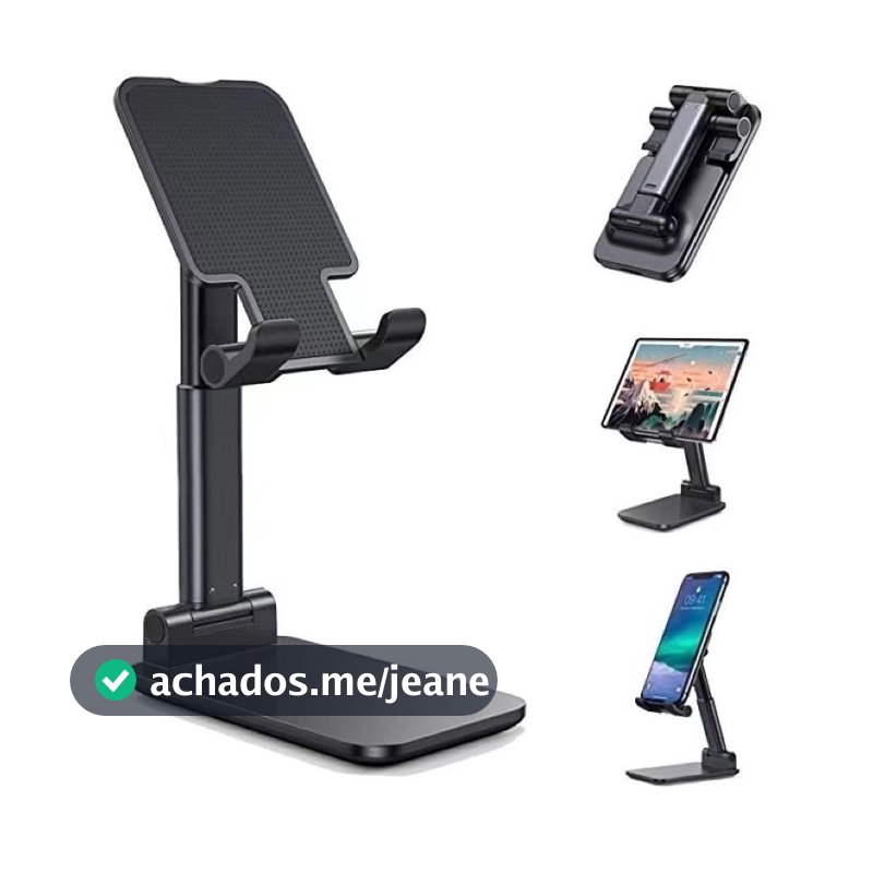 suporte Ergonômico dobravel Portátil Celular/tablet - Ajustável Mesa/SUPORTE
