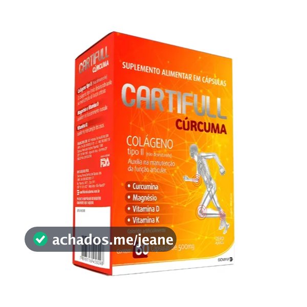 Cartifull Curcumina Colágeno Tipo II 60 Cápsulas