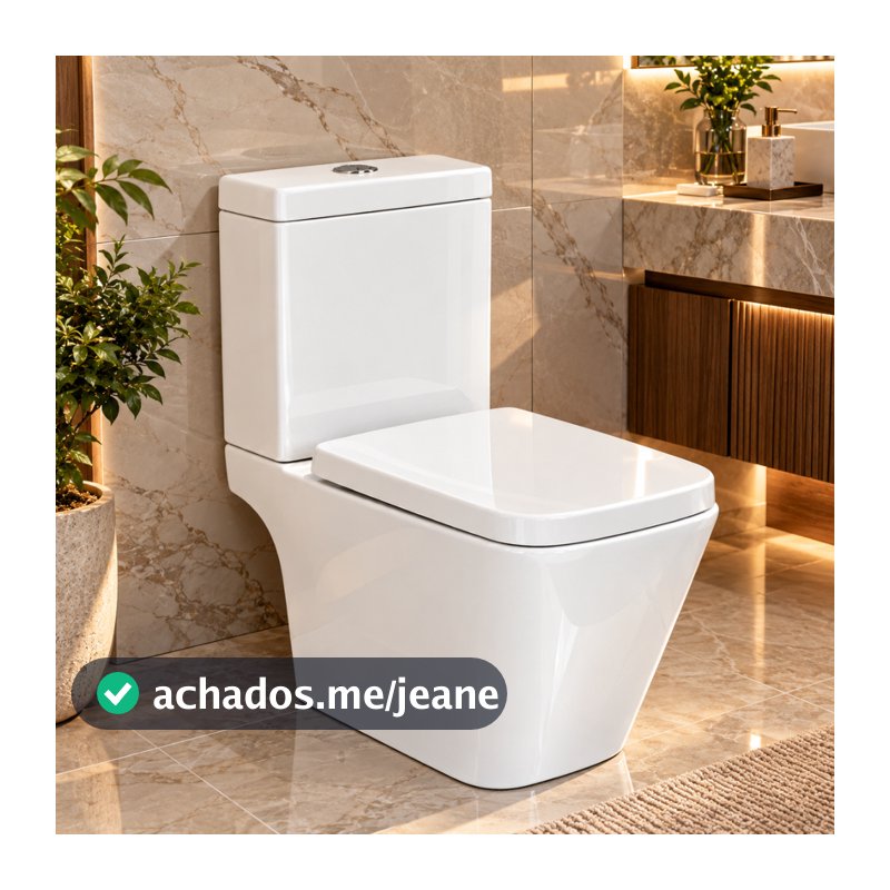 Vaso Sanitário Confort Plus com Caixa Acoplada Assento Soft Close Branco