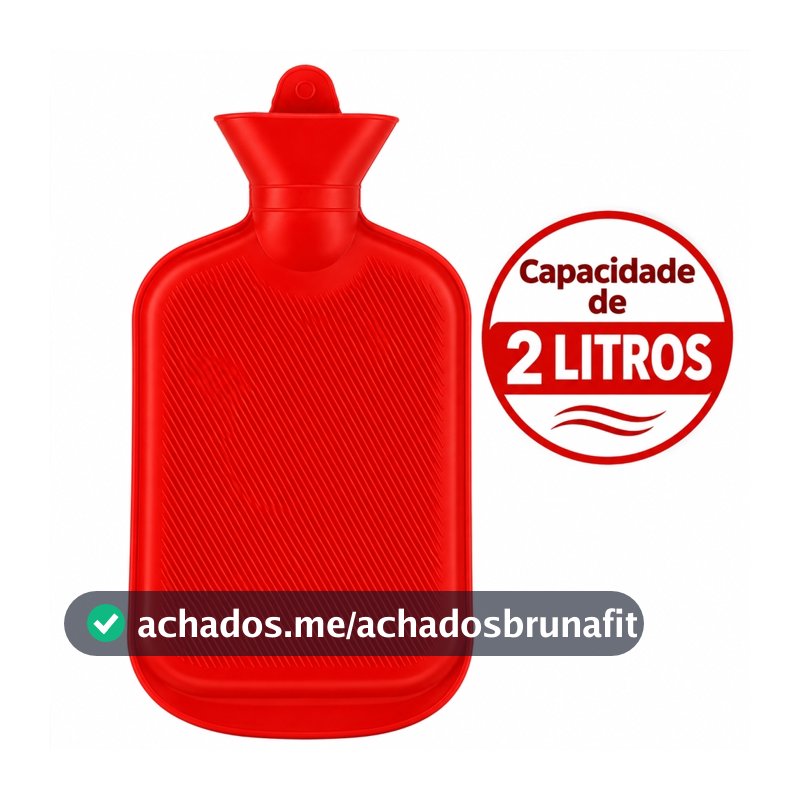 Bolsa Térmica Grande para Água Quente e Compressa Fria – Alívio de Dores - 2 Litros Cores Sortidas