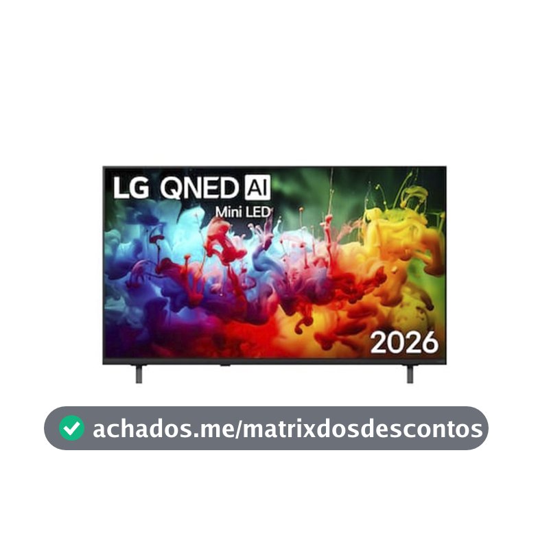 Smart TV 50 Polegadas QNED Mini LED AI 4K QNED70 webOS 2026 LG