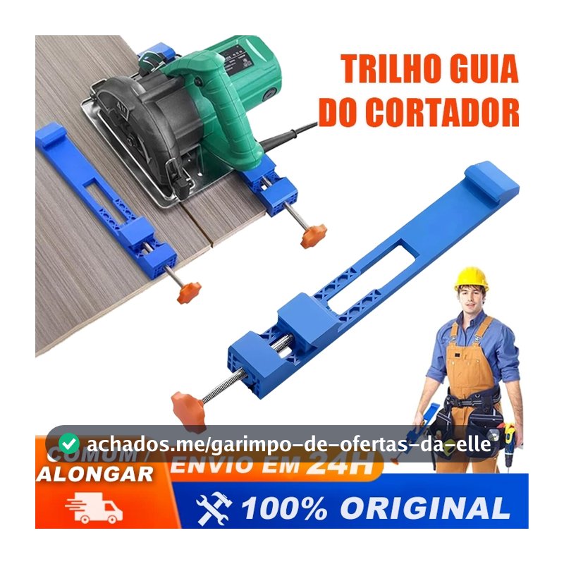 Guia de Base Ajustável para Serra Circular – Cortes Retos e Precisos em Madeira