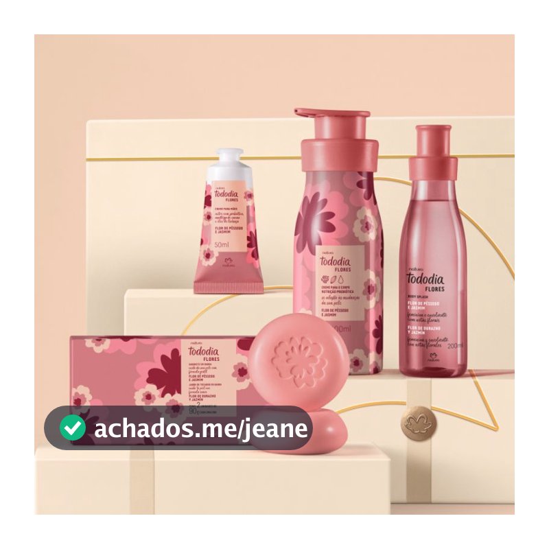 KITS NATURA TODODIA, TODO DIA FLORES, MACADAMIA, CEREJA E AVELÃ