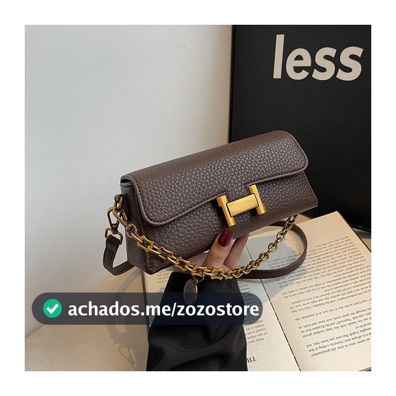 Bolsa Vintage Europeia E Americana Para Axilas , Nova De Ombro Com Corrente , Versátil , Crossbody
