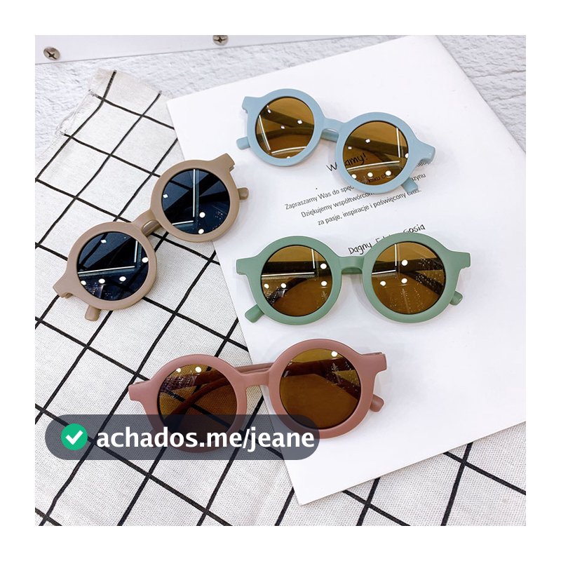 Óculos De Sol Redondos Vintage , Para Bebês , Meninos E Meninas , Proteção UV400 , Clássicos , Moda Crianças