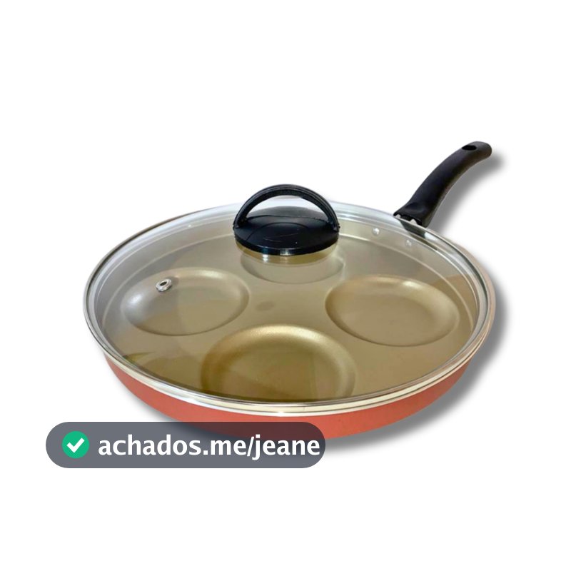 Frigideira 4 em 1 Multiuso com Tampa de Vidro