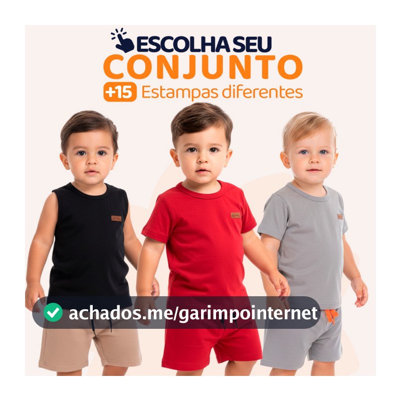 Conjunto Para Bebê Menino Liso Masculino Roupa de Bebê Menino Básico Minimalista Roupa infantil Masculino l05