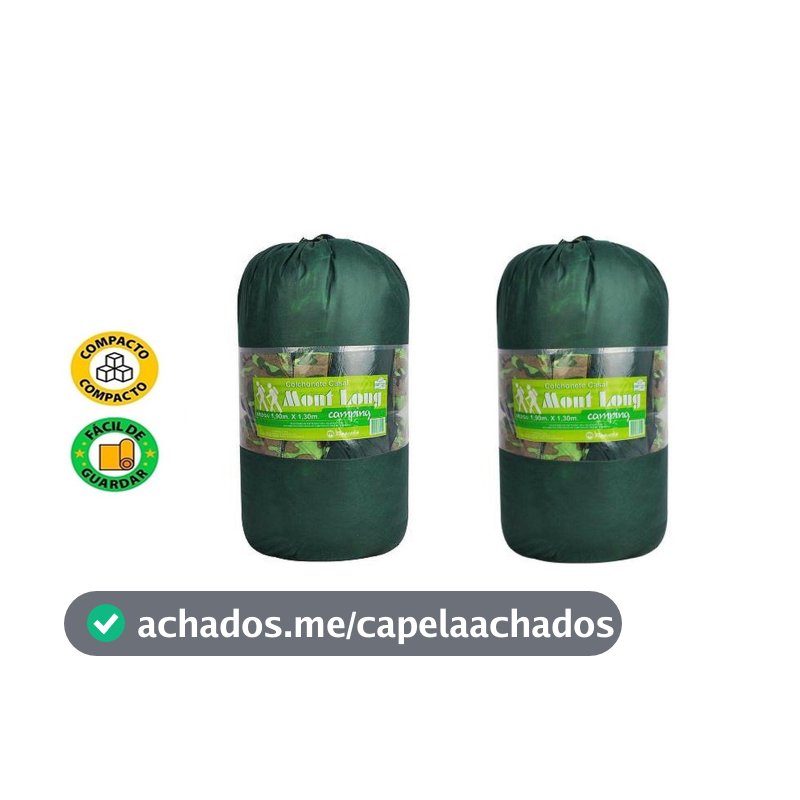 Colchonetes Casal Kit com 2 Camuflado (PROMOÇÂO)