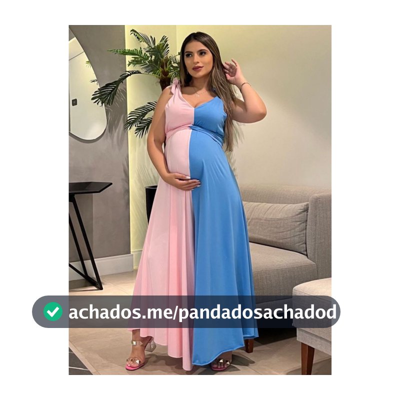 Macacão Longo Feminino Gestante Chá Revelação Biocolor Moda Mamãe Baby Grávida