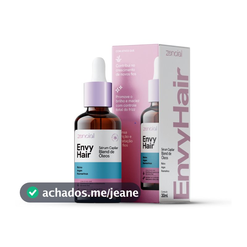Oléo Capilar Envy Hair Sérum de Crescimento de cabelo Zencial